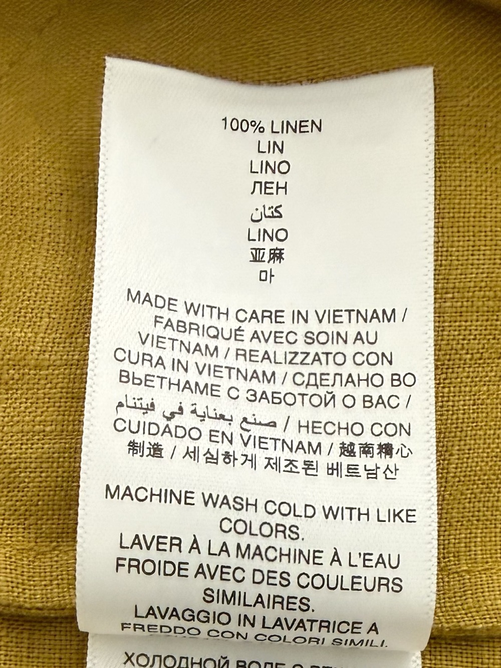 NWT DÔEN Bennett Linen Dress in Golden Olive Sz S - Picture 15 of 17